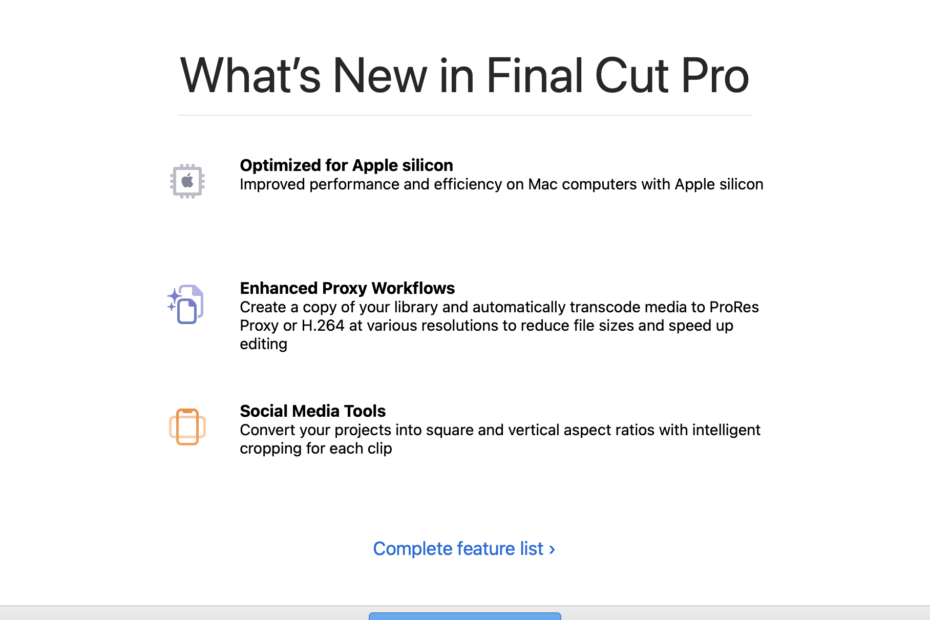 What's new in FCP 10.5.1